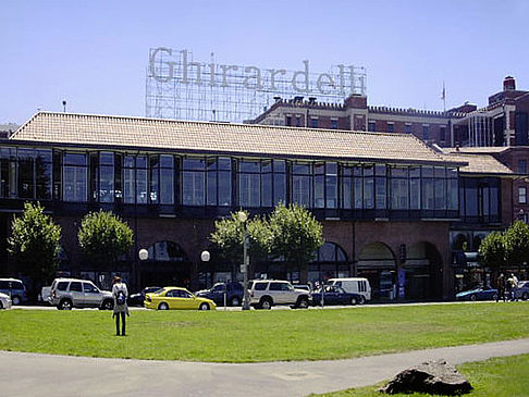 Ghirardelli Square Ansicht von Citysam  Gebäudekomplex auf dem Ghirardelli Square