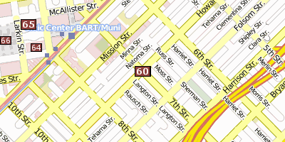 SoMa San Francisco Stadtplan